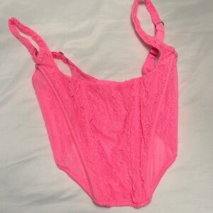 Pink Lace corset top